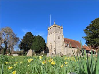 Flower arranging at Bucklebury Church